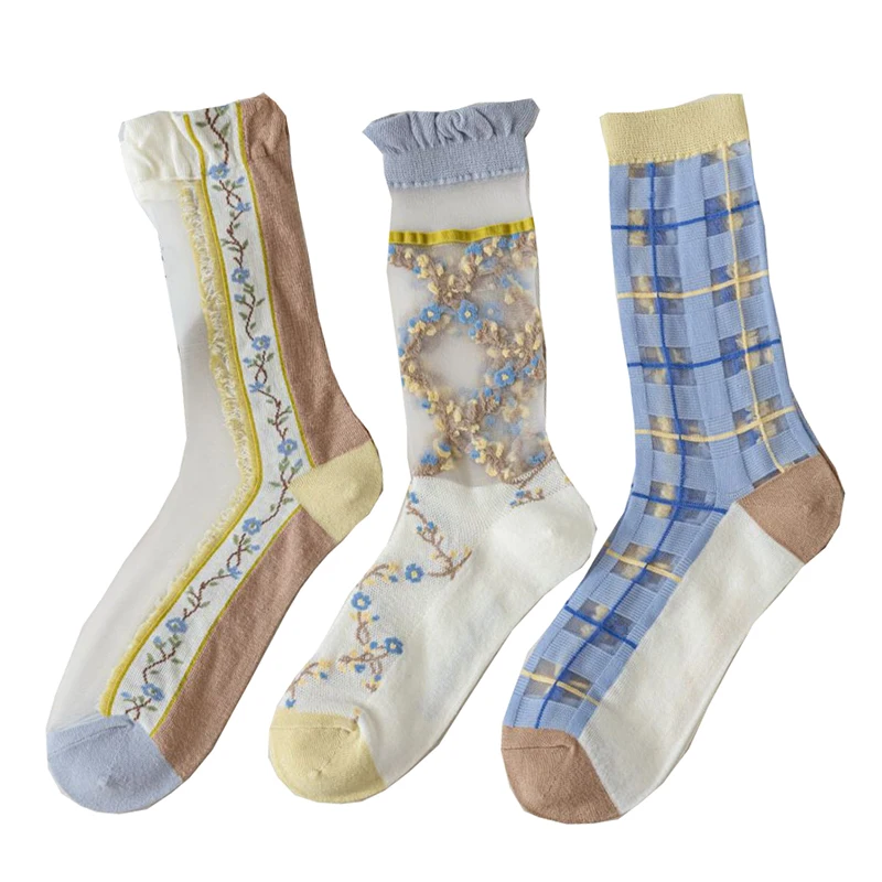 Sexy Socks Women Kawaii Print Beautiful Transparent Cotton Socks Breathable Funny Long Girl Sokken Spring Summer Calcetin Mujer
Sexy Socks Women Kawaii Print Beautiful Transparent Cotton Socks Breathable Funny Long Girl Sokken Spring Summer Calcetin Mujer