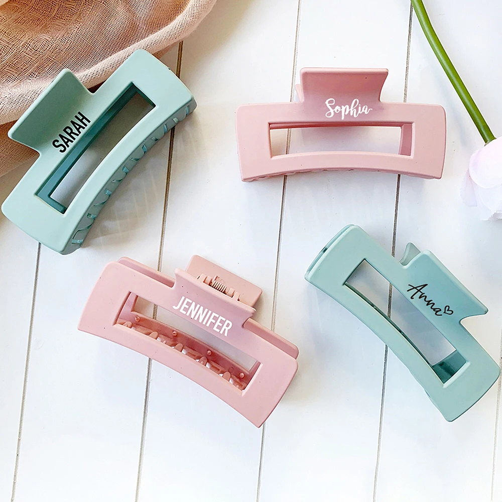 Personalized Wedding Bridesmaid Gift Custom Hair Accessories Rectangular Hair Clips Birthday Gift Bridal Shower Party Decor
Personalized Wedding Bridesmaid Gift Custom Hair Accessories Rectangular Hair Clips Birthday Gift Bridal Shower Party Decor