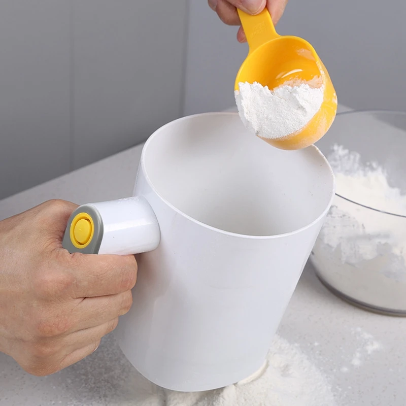 Handheld Electric Flour Sieve Icing Sugar Powder Stainless Steel Flour Screen Cup Shaped Sifter Kitchen Pastry Cake Tool
Handheld Electric Flour Sieve Icing Sugar Powder Stainless Steel Flour Screen Cup Shaped Sifter Kitchen Pastry Cake Tool