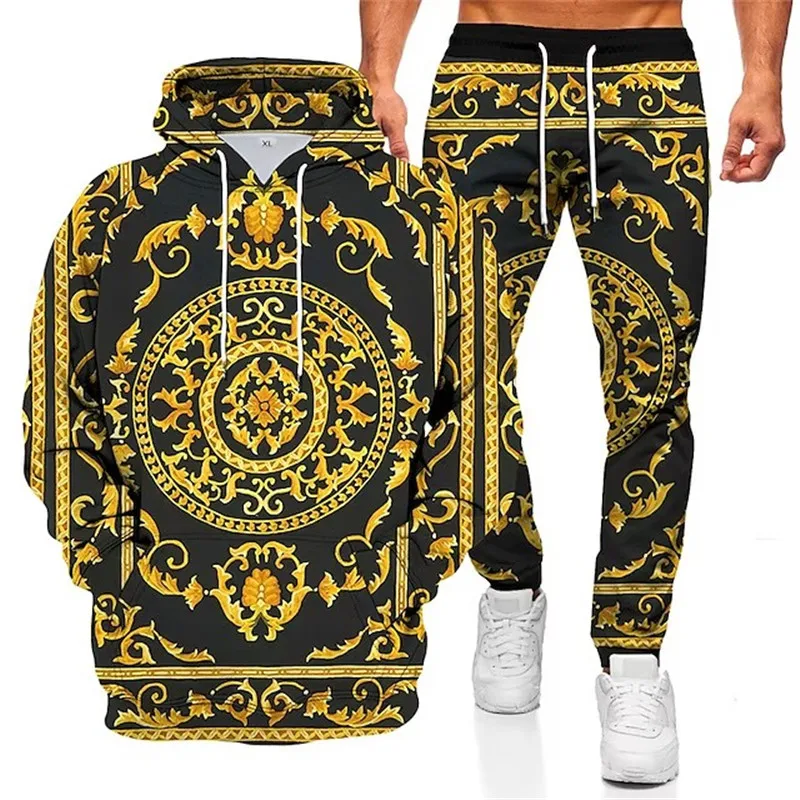 Autumn Winter Retro Patterns 3D Printed Men's Hooded Sweater Set Men's Sportswear Tracksuit casual men outfit Mens Clothing Suit
Autumn Winter Retro Patterns 3D Printed Men's Hooded Sweater Set Men's Sportswear Tracksuit casual men outfit Mens Clothing Suit