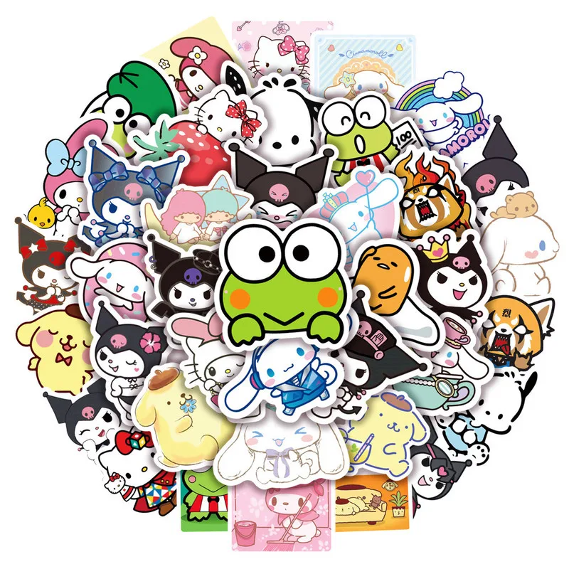 Наклейки Hello Kitty, 50 шт., стикеры Kawai, стикеры Sanrio My Melody, декоративные наклейки для ноутбука, наклейки, игрушки для детей, подарок
Наклейки Hello Kitty, 50 шт., стикеры Kawai, стикеры Sanrio My Melody, декоративные наклейки для ноутбука, наклейки, игрушки для детей, подарок