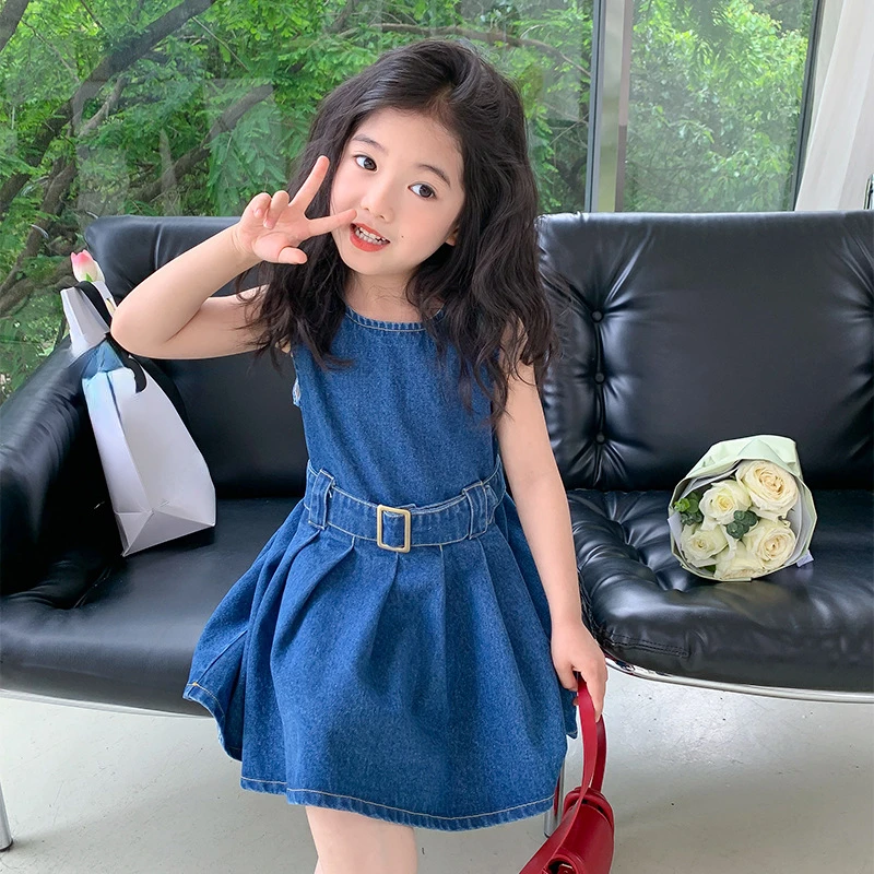 2023 Girls Denim Dress Summer Party Princess Dress Solid Pleated Dress Children Clothing Baby Girl Kids Fashion Outfit
2023 Girls Denim Dress Summer Party Princess Dress Solid Pleated Dress Children Clothing Baby Girl Kids Fashion Outfit