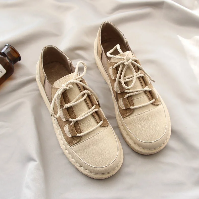 Женские туфли на плоской подошве, повседневные универсальные туфли составного кроя с вулканизированной подошвой, модель 2022 в корейском вин...
Женские туфли на плоской подошве, повседневные универсальные туфли составного кроя с вулканизированной подошвой, модель 2022 в корейском вин...