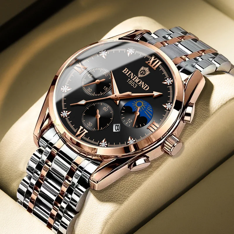 Luxury Man Wristwatch Waterproof Luminous Date Week Men Watches Stainless Steel Quartz Men's Watch Male reloj
Luxury Man Wristwatch Waterproof Luminous Date Week Men Watches Stainless Steel Quartz Men's Watch Male reloj