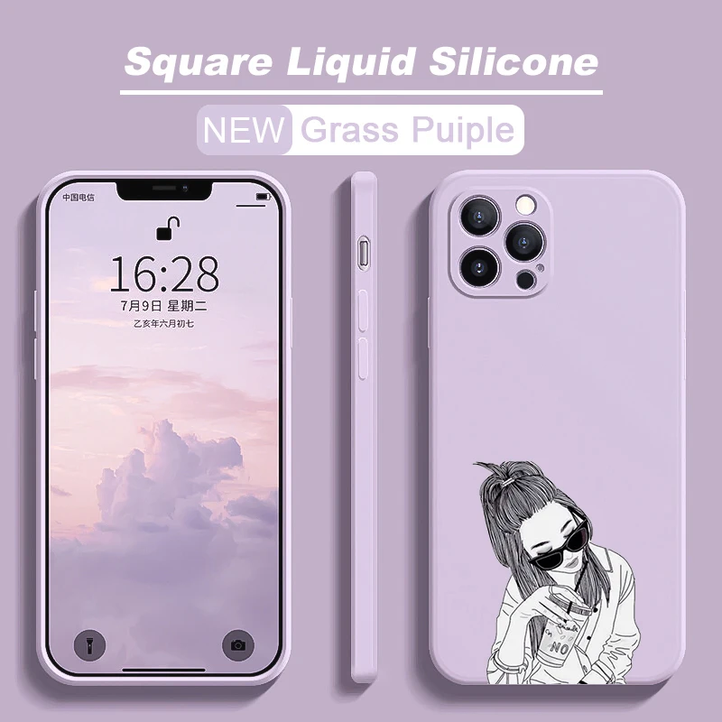 Cute Girl Liquid Silicone Phone Case For iPhone 14 13 11 12 Pro Max XS Max XR X 7 8 Plus SE20 Thin Camera Lens Protection Cover
Cute Girl Liquid Silicone Phone Case For iPhone 14 13 11 12 Pro Max XS Max XR X 7 8 Plus SE20 Thin Camera Lens Protection Cover