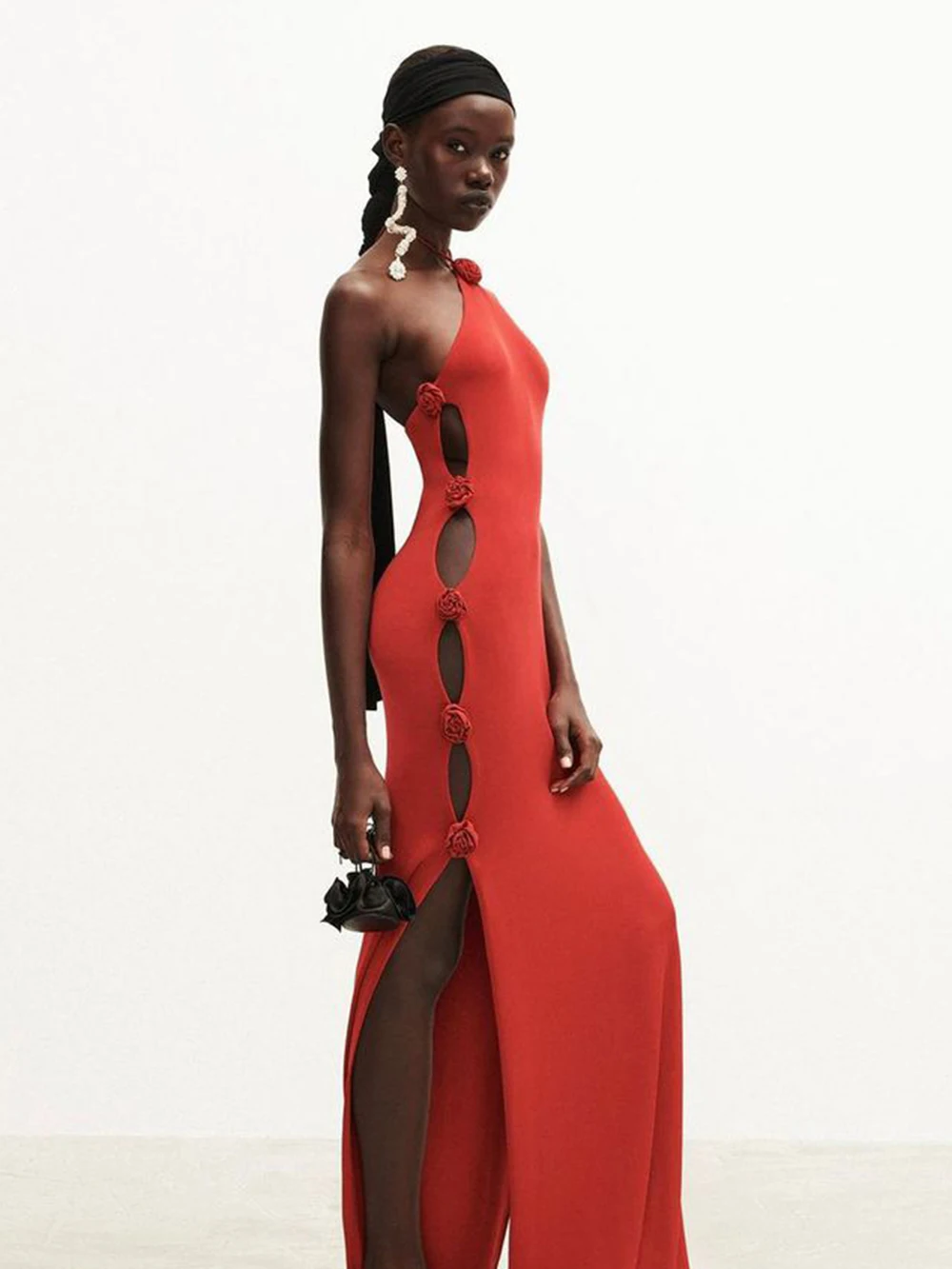 Fashion Elegant Luxury One Shoulder Hollow 3d Flower High Split Long Bandage Dress Formal Occasion Dresses Birthday Party Prom
Fashion Elegant Luxury One Shoulder Hollow 3d Flower High Split Long Bandage Dress Formal Occasion Dresses Birthday Party Prom