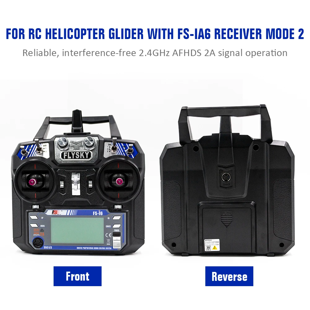 Flysky RC Transmitter 2.4GHz 6CH 2A Radio System RC Transmitter Controller+Receiver for RC Helicopter Plane Quadcopter
Flysky RC Transmitter 2.4GHz 6CH 2A Radio System RC Transmitter Controller+Receiver for RC Helicopter Plane Quadcopter