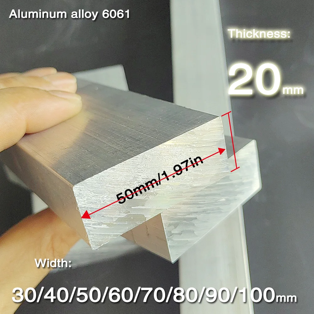 6061 Плоский стержень из алюминиевого сплава Толщина 20 мм Ширина 30 40 50 60 70 80 90 100 мм Длина 100 мм 150 мм 200 мм 300 мм
6061 Плоский стержень из алюминиевого сплава Толщина 20 мм Ширина 30 40 50 60 70 80 90 100 мм Длина 100 мм 150 мм 200 мм 300 мм