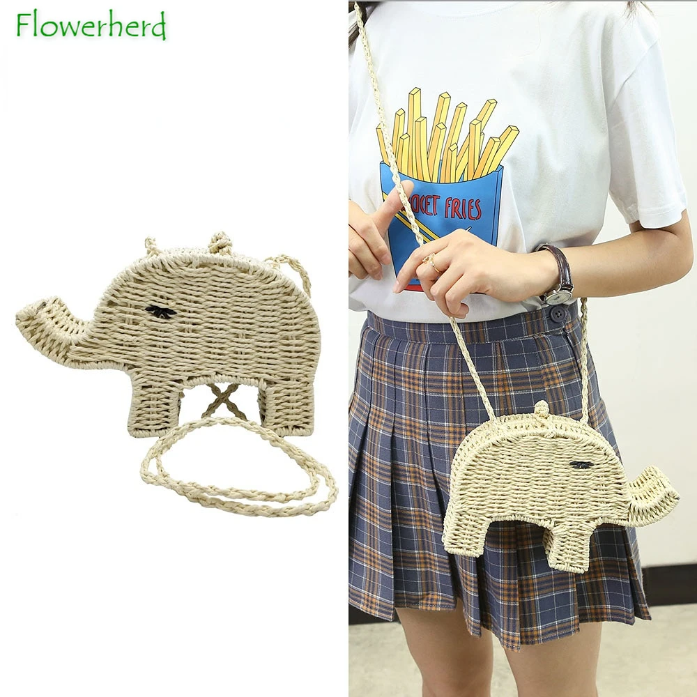 Elephant Straw Bag Seaside Holiday Beach Bag Messenger Small Bag Cute Children's Woven Bag Eco-Friendly Cute Bag
Elephant Straw Bag Seaside Holiday Beach Bag Messenger Small Bag Cute Children's Woven Bag Eco-Friendly Cute Bag