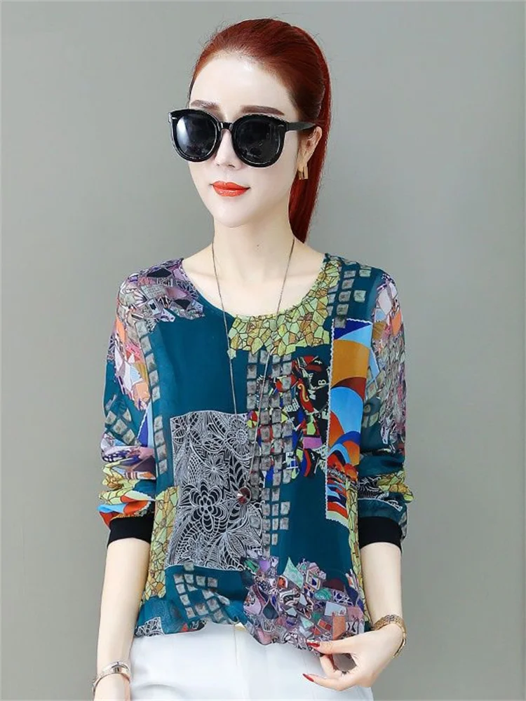 Fashion Flower Print Women Blouses Summer New Flare Long Sleeve Chiffon Blouse Tunic Top Female Casual Ladies Shirts DF2595
Fashion Flower Print Women Blouses Summer New Flare Long Sleeve Chiffon Blouse Tunic Top Female Casual Ladies Shirts DF2595