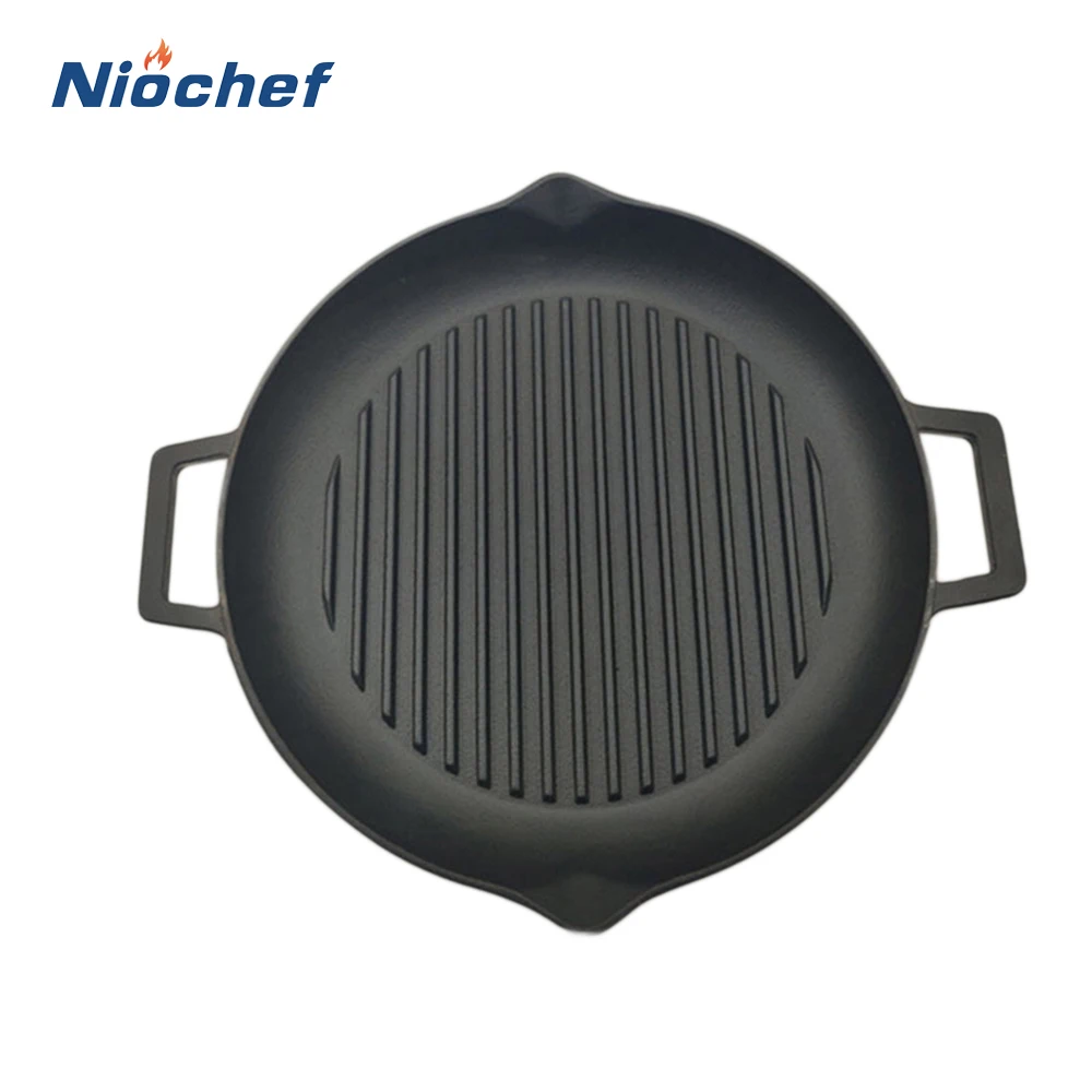 

Cast Iron Frying Pan Omelette Pancake Steak Pot Kitchen Non-Stick Skillet Breakfast Barbecue Tools Induction Cooking Cookware