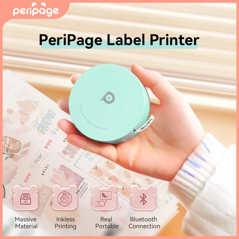 PeriPage L1 Label Maker Portable Bluetooth Label Printer Small Smart Handheld Mini Labeler with Tape For iOS Android Ink Free
PeriPage L1 Label Maker Portable Bluetooth Label Printer Small Smart Handheld Mini Labeler with Tape For iOS Android Ink Free