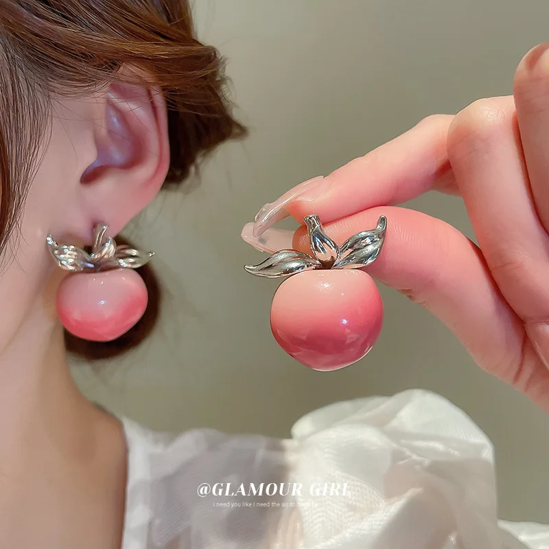 Silver Needle Summer Sweet Peach Earrings Japanese And Korean Girls Versatile 2022 New Temperament
Silver Needle Summer Sweet Peach Earrings Japanese And Korean Girls Versatile 2022 New Temperament