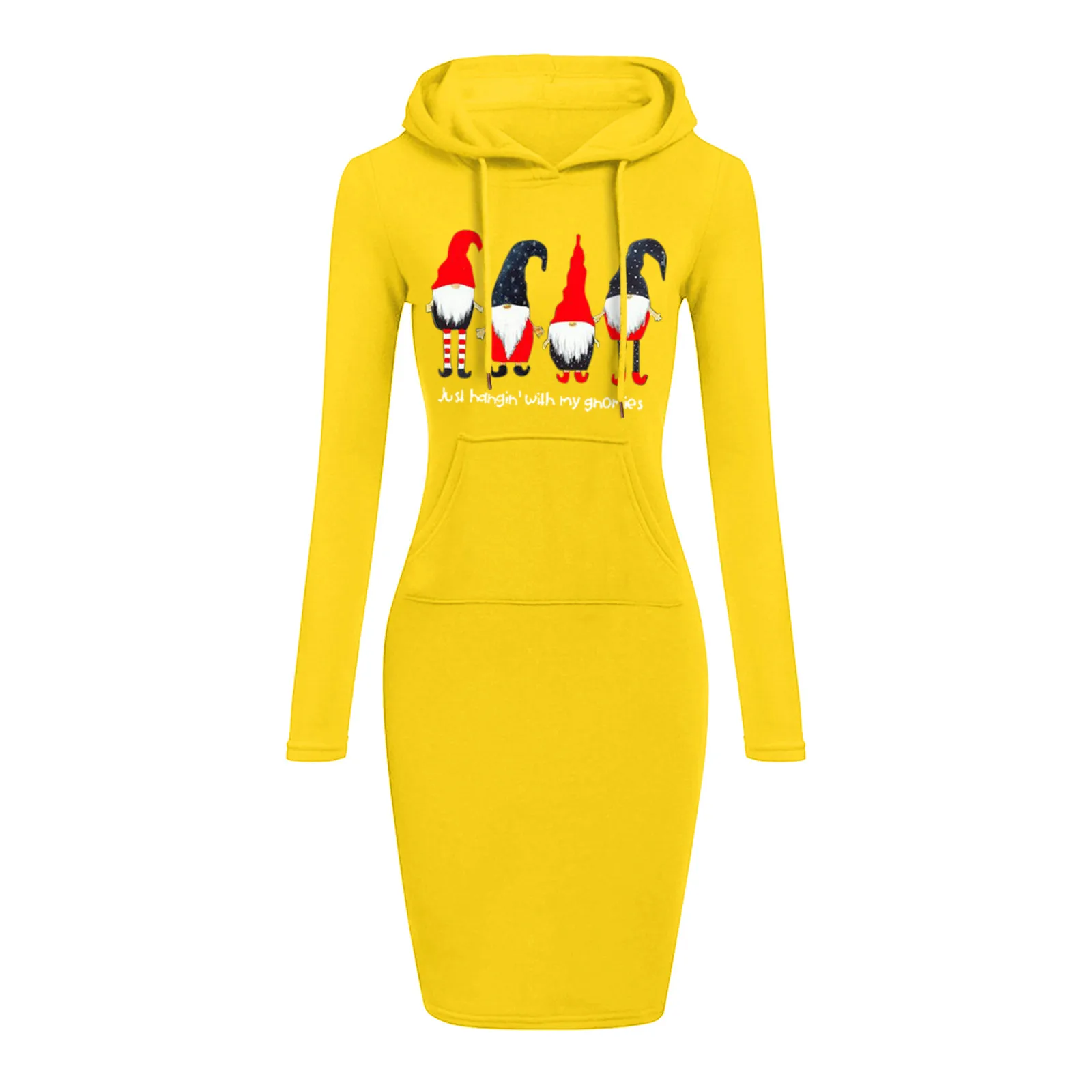 Women's Slim Christmas Hooded Sweatershirts Gnome Print Long Sleeve Drawstring Lightweight Midi Pullover Dress Women Mini Dress
Women's Slim Christmas Hooded Sweatershirts Gnome Print Long Sleeve Drawstring Lightweight Midi Pullover Dress Women Mini Dress