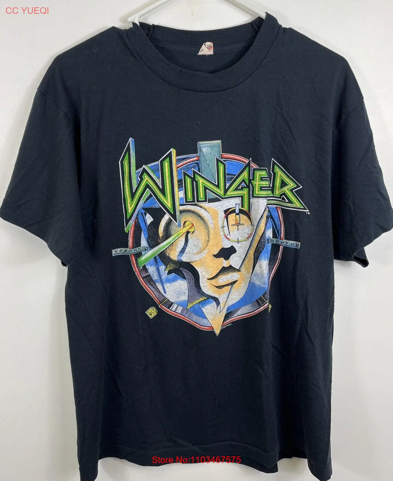 Винтажная модель 80s Winger Too Tuff To Tame концертная футболка Shrunk L (подходит для M)