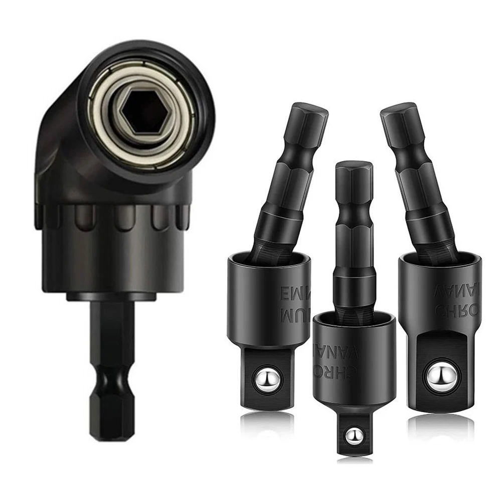 105° Right Angle Screwdriver Dril Extension 360° Rotatable Hex Shank Socket Adapter For Wrench Power Drill Hex Dril Set
105° Right Angle Screwdriver Dril Extension 360° Rotatable Hex Shank Socket Adapter For Wrench Power Drill Hex Dril Set