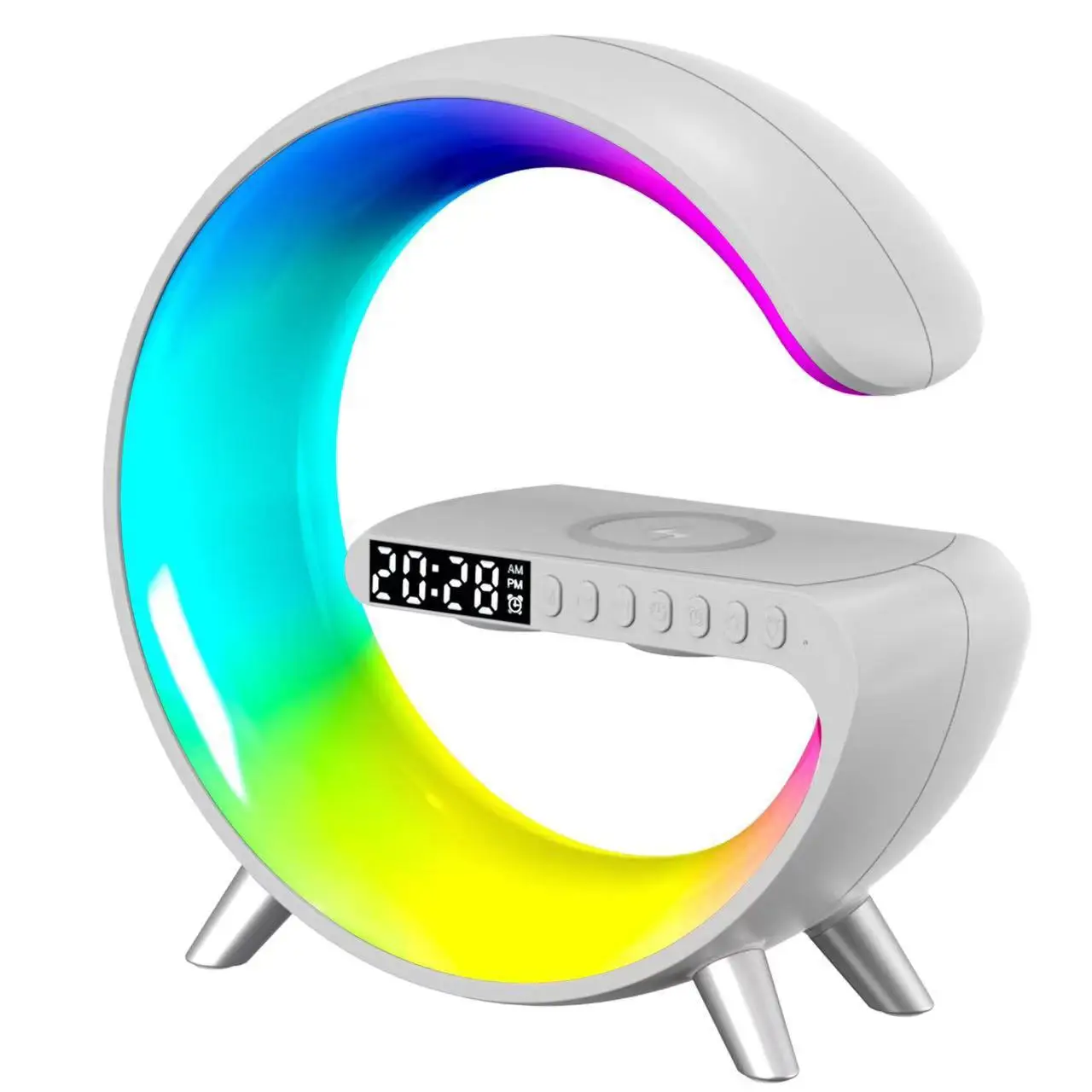 LED Night Light RGB Atmosphere Desk Lamp Smart Multifunctional Wireless Charger Alarm Clock Bluetooth Speaker APP Control Pickup
LED Night Light RGB Atmosphere Desk Lamp Smart Multifunctional Wireless Charger Alarm Clock Bluetooth Speaker APP Control Pickup