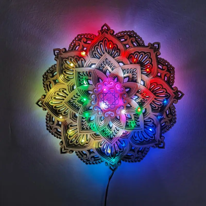 Ночник с мандалой для йоги, светодиодный настенный светильник, многослойный лазерный резной светильник, светодиодный элегантный акриловый...
Ночник с мандалой для йоги, светодиодный настенный светильник, многослойный лазерный резной светильник, светодиодный элегантный акриловый...