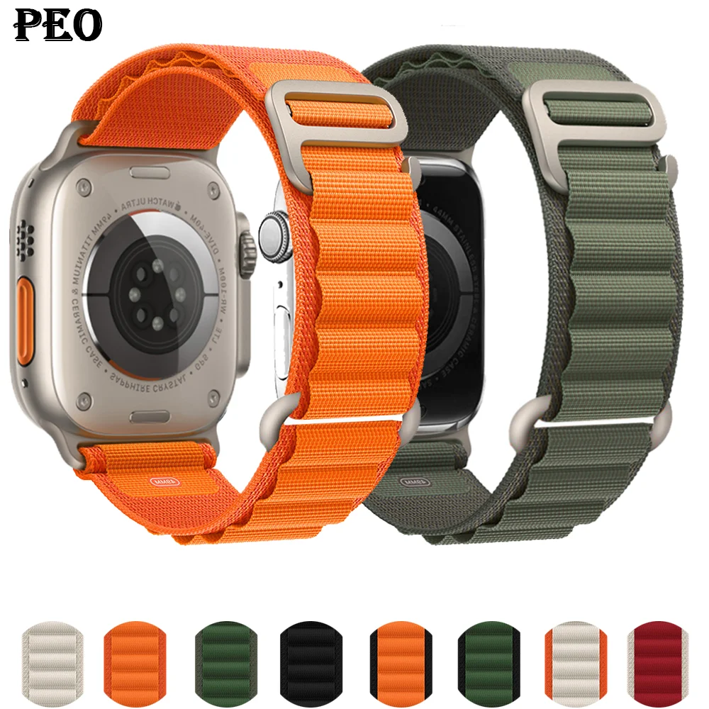 Alpine Loop for Apple watch ultra Band 44mm 45mm 40mm 41mm 42mm bracelet official 1:1 strap iWatch series 7 6 8 5 4 3 se 9 49mm 
Alpine Loop for Apple watch ultra Band 44mm 45mm 40mm 41mm 42mm bracelet official 1:1 strap iWatch series 7 6 8 5 4 3 se 9 49mm