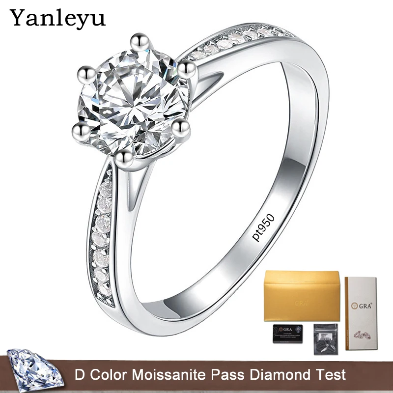Yanleyu 1ct 2ct круглые фотообои для женщин Свадебные ювелирные изделия с GRA Luxury PT950 Платиновое кольцо
Yanleyu 1ct 2ct круглые фотообои для женщин Свадебные ювелирные изделия с GRA Luxury PT950 Платиновое кольцо