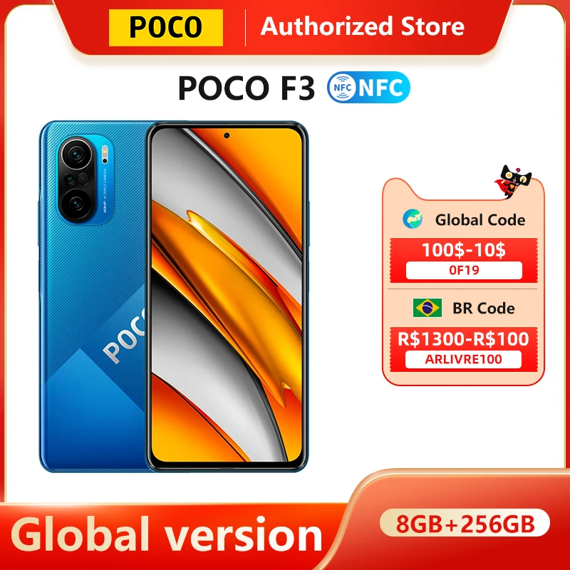 POCO F3 5G Global Version Mobile Phone 6GB 128GB / 8GB 256GB Snapdragon 870 Octa Core Smartphone 6.67"120Hz E4 AMOLED Display
POCO F3 5G Global Version Mobile Phone 6GB 128GB / 8GB 256GB Snapdragon 870 Octa Core Smartphone 6.67"120Hz E4 AMOLED Display