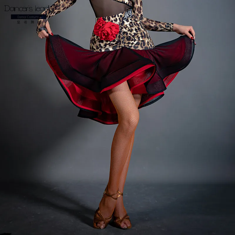 Женское платье для латиноамериканских танцев, Привлекательная юбка с леопардовым принтом и кисточками, Двухслойное свободное платье для взрослых в стиле ча-танго
Женское платье для латиноамериканских танцев, Привлекательная юбка с леопардовым принтом и кисточками, Двухслойное свободное платье для взрослых в стиле ча-танго