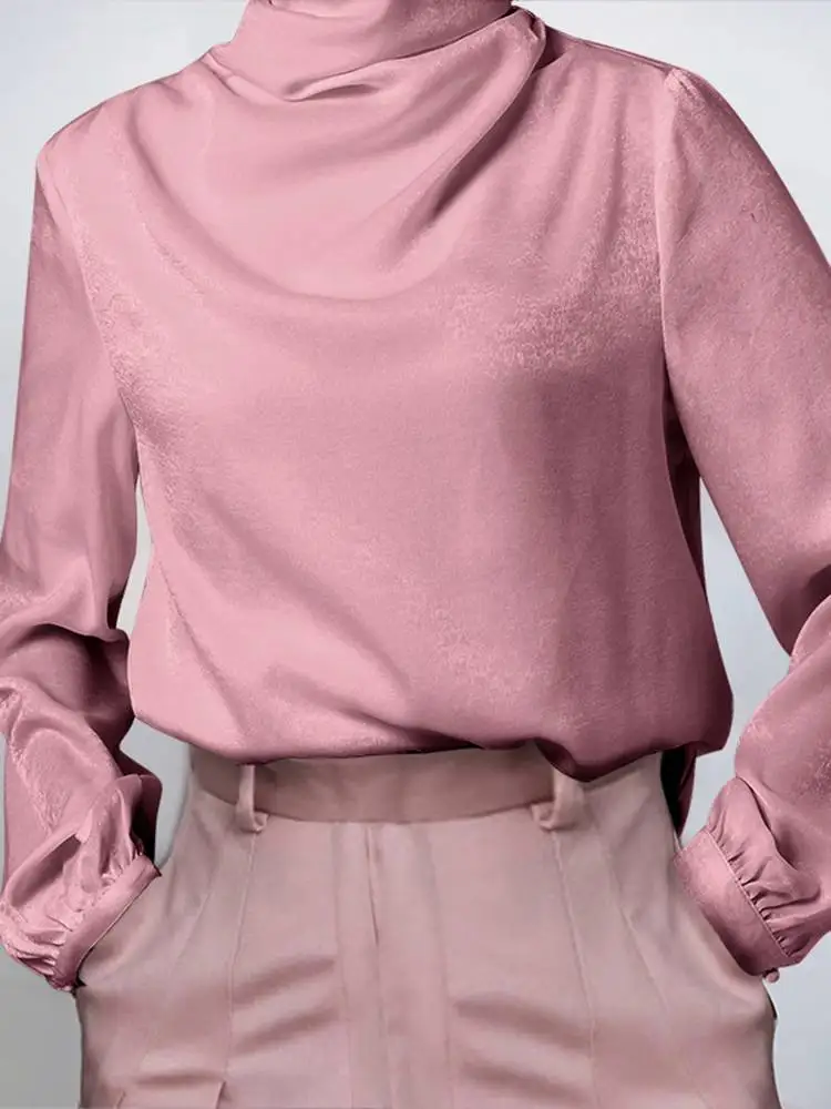 VONDA Elegant Women Office Blouse 2022 Summer Fashion High Neck Solid Tunic Tops Casual Loose Streetwear Party Shirts OL
VONDA Elegant Women Office Blouse 2022 Summer Fashion High Neck Solid Tunic Tops Casual Loose Streetwear Party Shirts OL