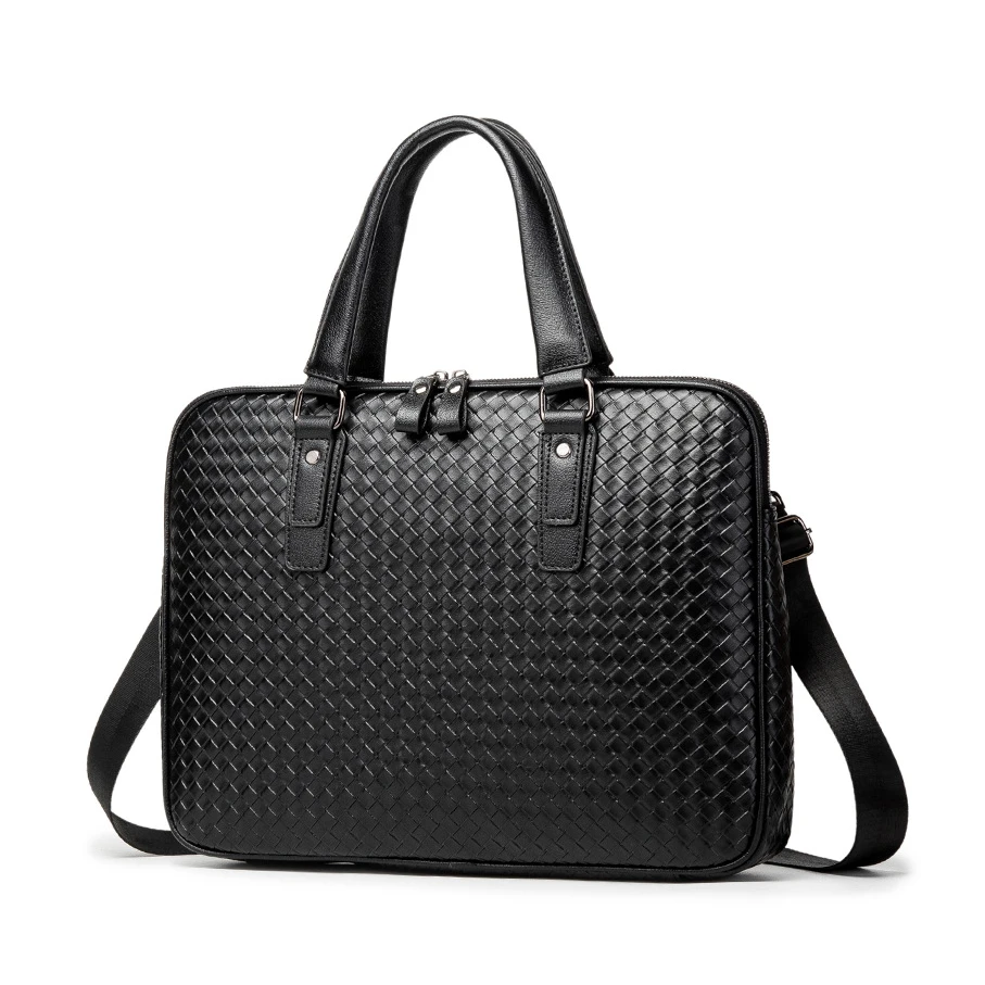 Brand Design New Male Cross Braided Bag Handbag Briefcase Bag Casual Fashion Weave Leather Men Business Bags Shoulder Laptop Bag
Brand Design New Male Cross Braided Bag Handbag Briefcase Bag Casual Fashion Weave Leather Men Business Bags Shoulder Laptop Bag