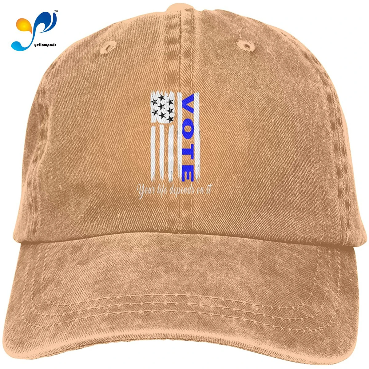 Vote Your Life Depends On It Political Quotes USA Flag Baseball Caps Cotton Dad Hat Adjustable Sandwich Hat,Natural
Vote Your Life Depends On It Political Quotes USA Flag Baseball Caps Cotton Dad Hat Adjustable Sandwich Hat,Natural
