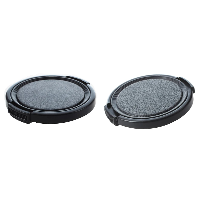 2 Pcs Textured Black Plastic Lens Cover Cap Camera Side Pinch Clip On Front Lens Cap Protective Cover - 52Mm & 49Mm
2 Pcs Textured Black Plastic Lens Cover Cap Camera Side Pinch Clip On Front Lens Cap Protective Cover - 52Mm & 49Mm