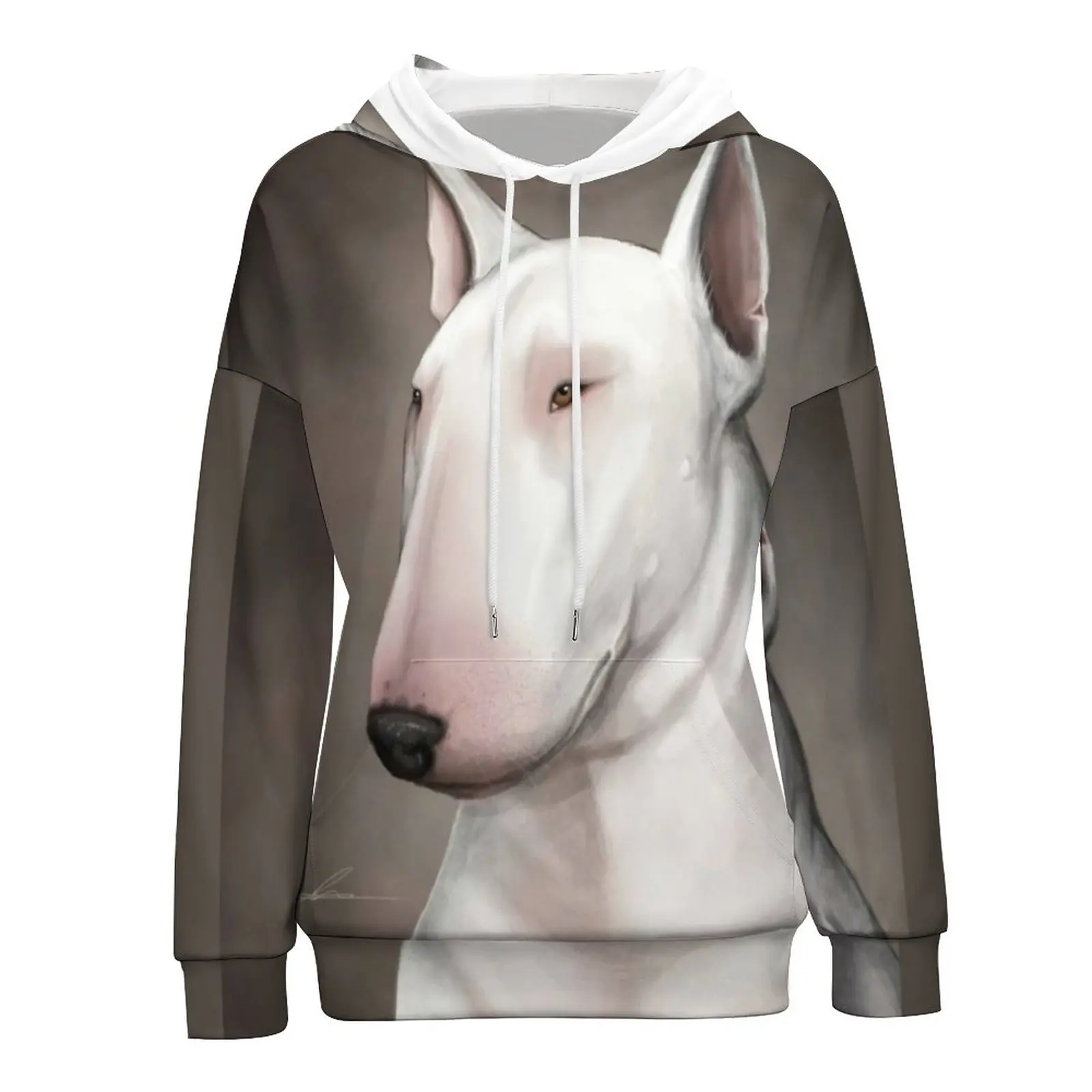 Bull Terrier Hoodie Polyester Animal Sweet Hoodies Women Streetwear Pullover Hoodie Long 
Bull Terrier Hoodie Polyester Animal Sweet Hoodies Women Streetwear Pullover Hoodie Long