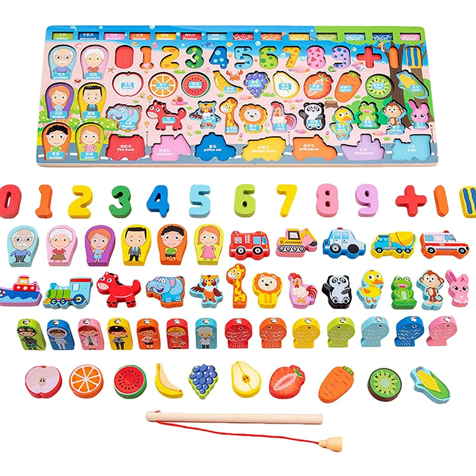 Montessori Educational Wooden Toys for Kids 2 to 4 years old Montessori Board Math Fishing Educational Toys 2 years Baby Toys
Montessori Educational Wooden Toys for Kids 2 to 4 years old Montessori Board Math Fishing Educational Toys 2 years Baby Toys