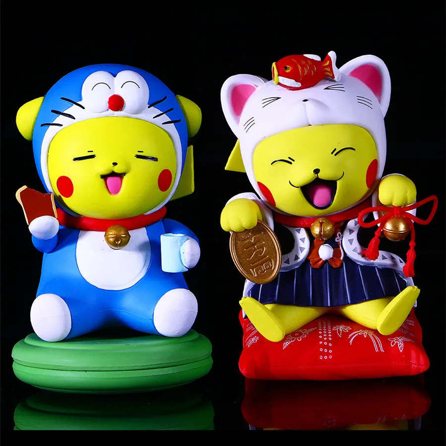 Anime Pokemon Pikachu Cosplay Kawaii Doraemon Action Figures Home Decor Desktop Creative Ornaments Figurines Dolls for Boys Gift
Anime Pokemon Pikachu Cosplay Kawaii Doraemon Action Figures Home Decor Desktop Creative Ornaments Figurines Dolls for Boys Gift