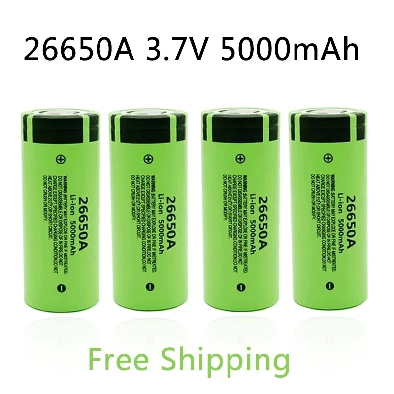 2022 26650A 3.7V 5000Mah Battery High Capacity Rechargeable Battery 26650 20A Power Lithium Ion For Toys Flashlight
2022 26650A 3.7V 5000Mah Battery High Capacity Rechargeable Battery 26650 20A Power Lithium Ion For Toys Flashlight