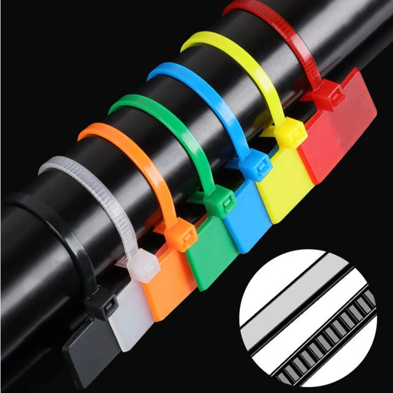 Color Nylon Cable Ties Labels Plastic Ring Labels Marker Ties Labels Cable Self-Locking Zipper Ties Strong Cable Ties
Color Nylon Cable Ties Labels Plastic Ring Labels Marker Ties Labels Cable Self-Locking Zipper Ties Strong Cable Ties