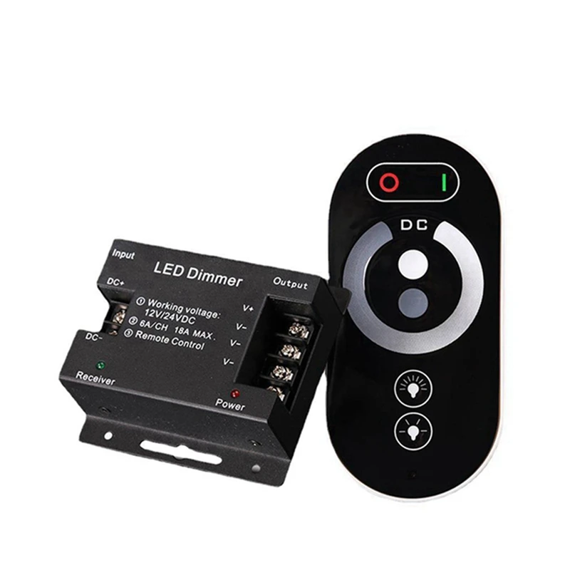 Portable 6 Keys RF LED Touch Dimming Controller Strip Light Dimmer LED Monochrome 12-24V 18A
Portable 6 Keys RF LED Touch Dimming Controller Strip Light Dimmer LED Monochrome 12-24V 18A