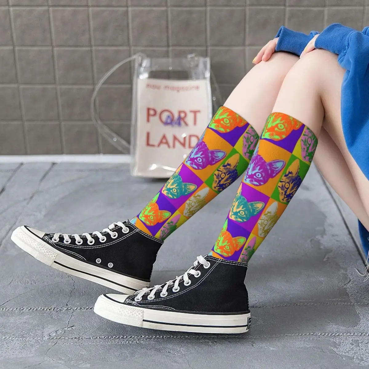 Cat Pop Art Socks Inspired Graphic Cats Cool Unisex Mid Stockings Large Chemical Fiber Cycling Creative Socks
Cat Pop Art Socks Inspired Graphic Cats Cool Unisex Mid Stockings Large Chemical Fiber Cycling Creative Socks