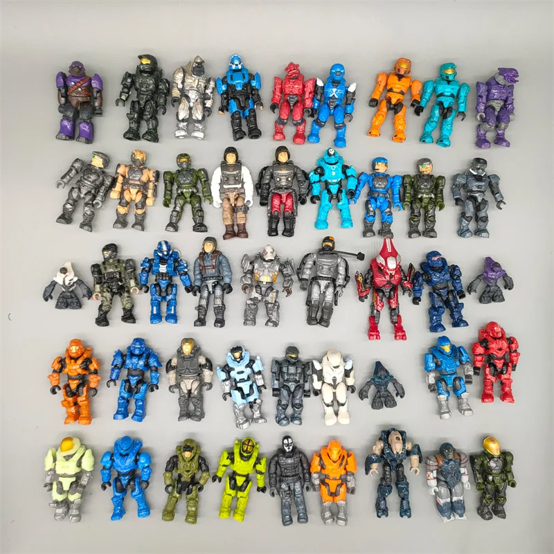 

Mattel Mega Bloks Halo Building Blocks Spartan Call Anime Model Action Figure Collection Mini Movable Assembled Toys Kids Gift