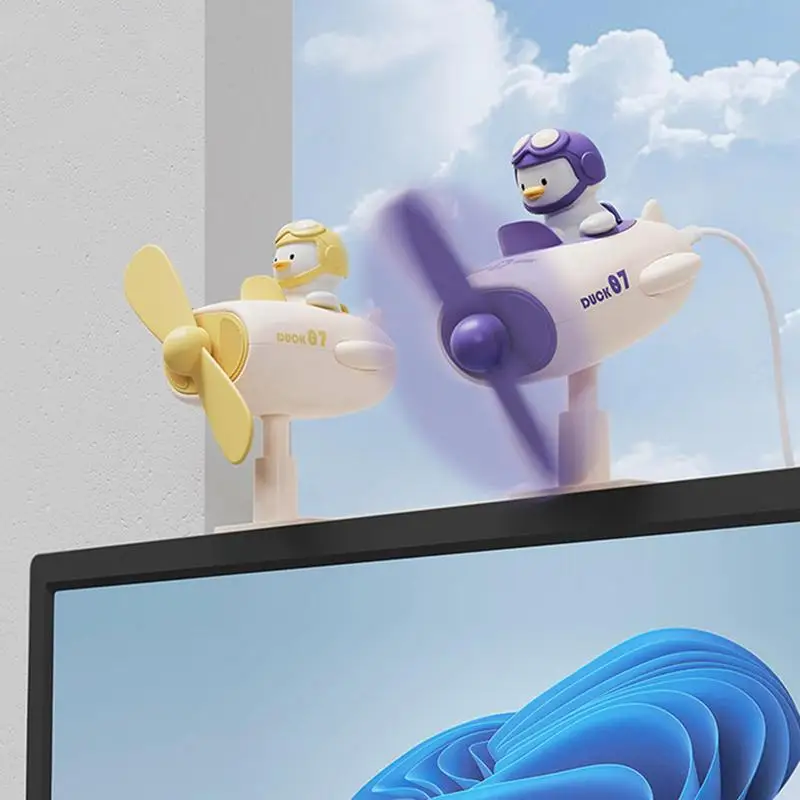 USB Desk Fan Little Yellow Duck Pilot Design Mini Atomizer USB Powered Air Conditioners For Personal Space Outdoors Office Room
USB Desk Fan Little Yellow Duck Pilot Design Mini Atomizer USB Powered Air Conditioners For Personal Space Outdoors Office Room