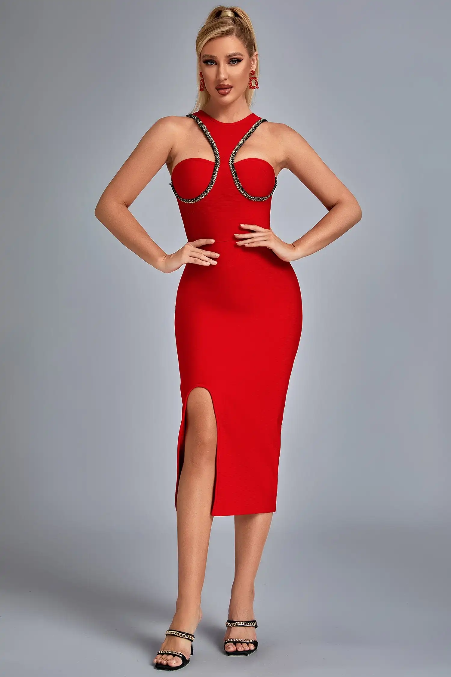 2022 Summer European Style Cross Boeder Sexy Sleeveless Strapless Knee-length Dress Celebrate Birthday Party Dress High Quality 
2022 Summer European Style Cross Boeder Sexy Sleeveless Strapless Knee-length Dress Celebrate Birthday Party Dress High Quality