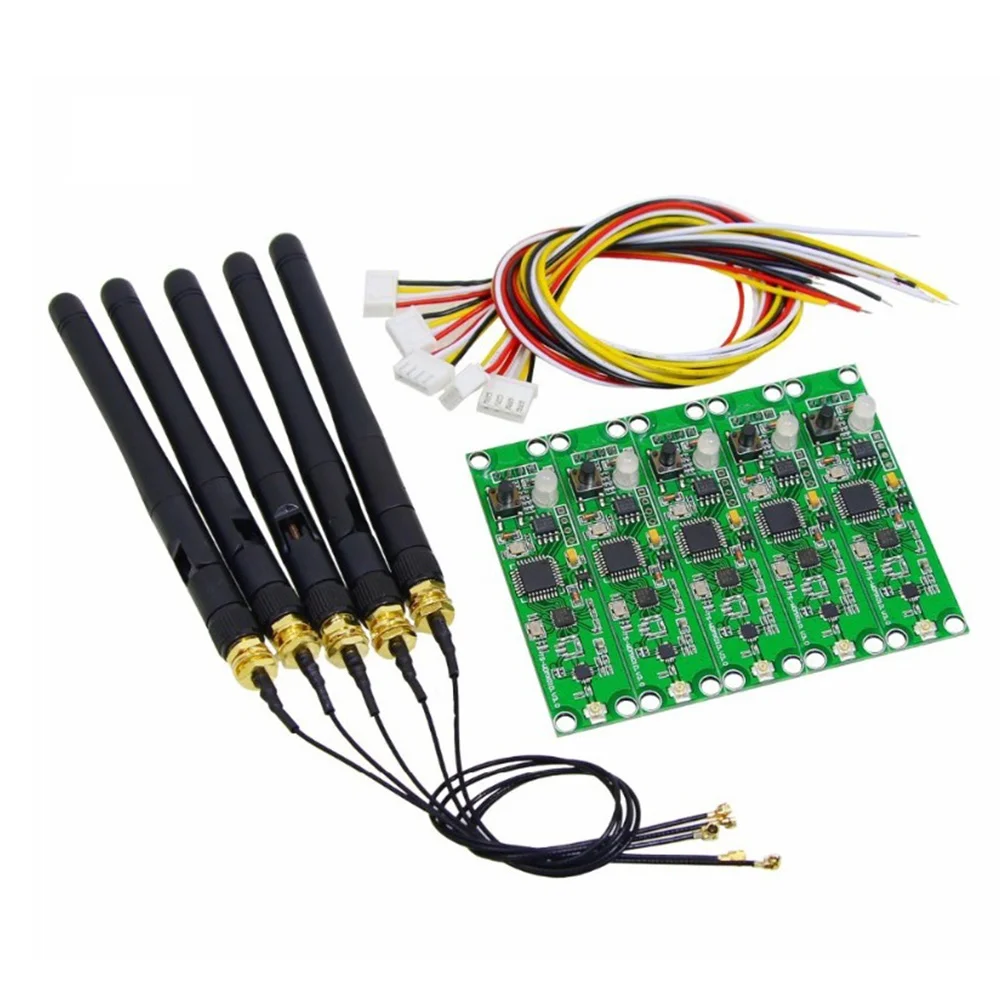 5Pcs 2.4Ghz Wireless DMX 512 Transmitter Receiver PCB 2 in 1 Module Wireless PCB Board with Antenna for DMX Stage Light
5Pcs 2.4Ghz Wireless DMX 512 Transmitter Receiver PCB 2 in 1 Module Wireless PCB Board with Antenna for DMX Stage Light