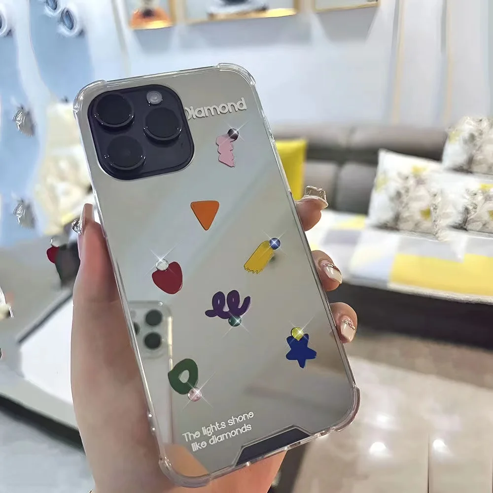 Stick Drill Mirror Mobile phone case For Apple iPhone 14 13 12 11 Pro Max iPhone XS XR X 8 7 Plus Black Silicone Soft Case Cover
Stick Drill Mirror Mobile phone case For Apple iPhone 14 13 12 11 Pro Max iPhone XS XR X 8 7 Plus Black Silicone Soft Case Cover