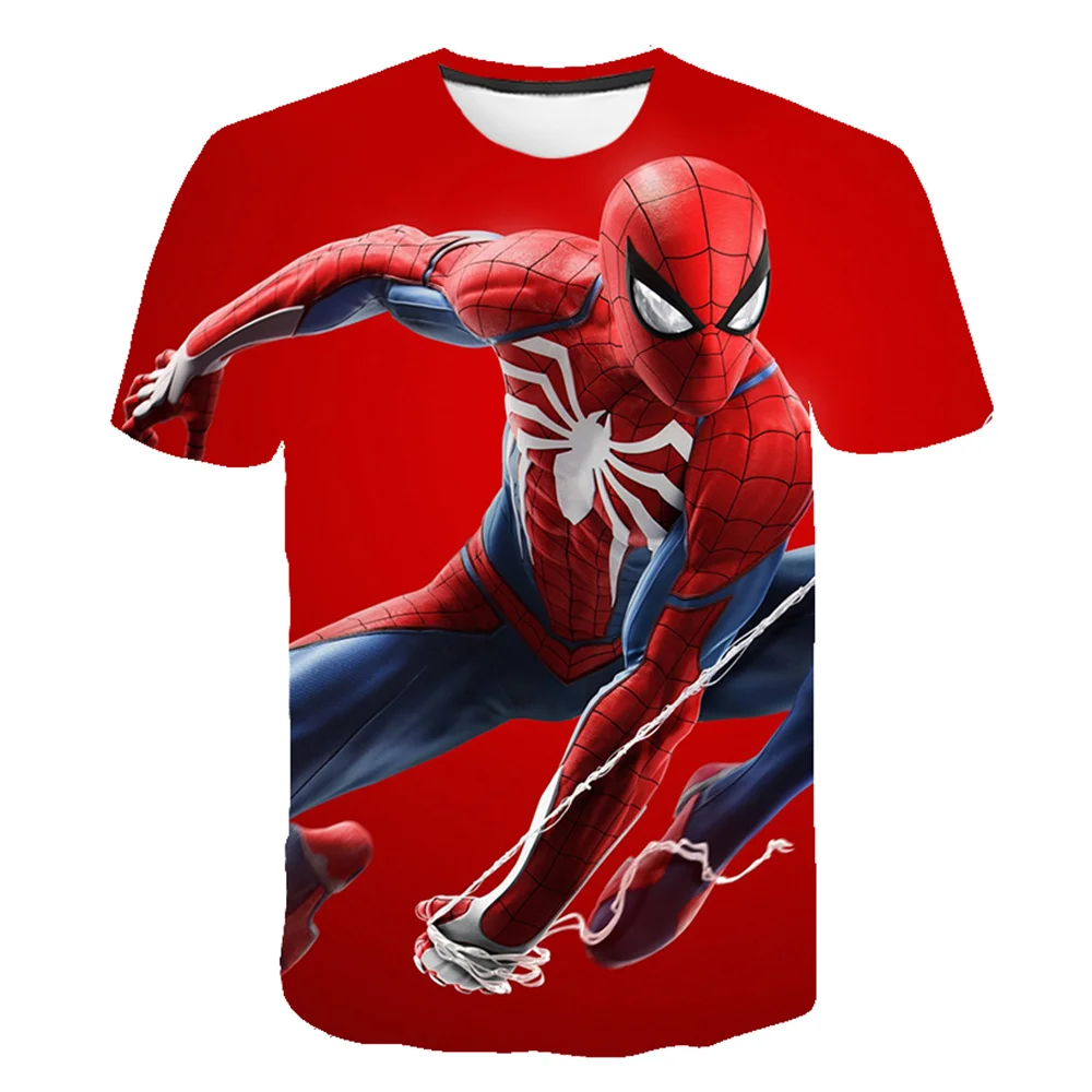 New Marvel Spiderman T Shirts Summer Fashion Short-sleeved 3d Printed Sports Tops Tees Boys Girls Round Neck T-Shirts 1-14 Years
New Marvel Spiderman T Shirts Summer Fashion Short-sleeved 3d Printed Sports Tops Tees Boys Girls Round Neck T-Shirts 1-14 Years
