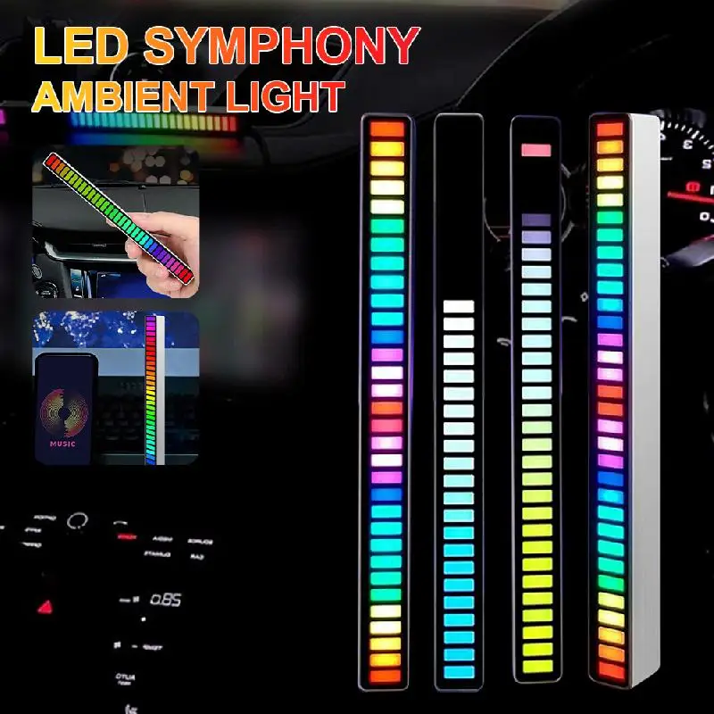 RGB Sound Control LED Light Bar Sound Activated Atmosphere Light APP Control USB Powered Pickup Light Color Ambient LED Light
RGB Sound Control LED Light Bar Sound Activated Atmosphere Light APP Control USB Powered Pickup Light Color Ambient LED Light