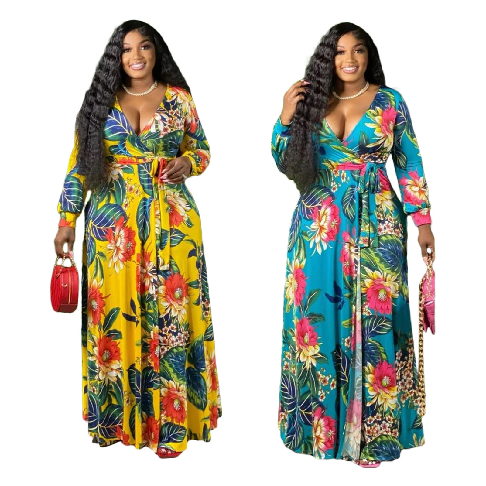 Evening Sexy Women's Dress V-Neck Loose Deep Slit Long Skirt Exquisitely Printed Floor-length Dress
Evening Sexy Women's Dress V-Neck Loose Deep Slit Long Skirt Exquisitely Printed Floor-length Dress