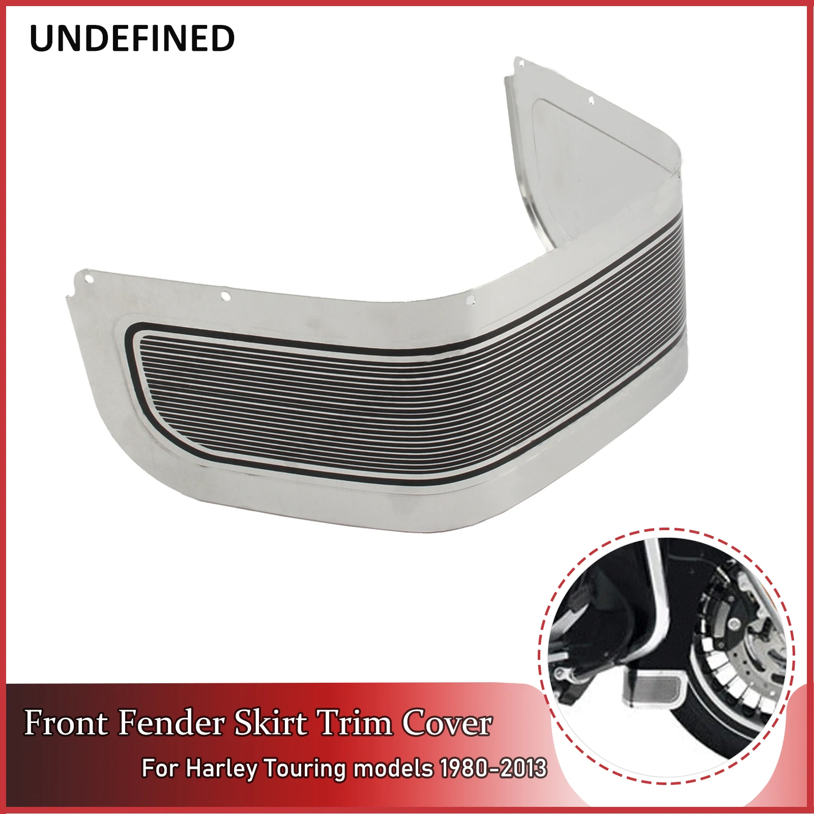 Motorcycle Front Fender Skirt Trim Protector Cover Aluminum For Harley Touring Electra Tri Glide Road King FLHX FLHTC 1980-2013
Motorcycle Front Fender Skirt Trim Protector Cover Aluminum For Harley Touring Electra Tri Glide Road King FLHX FLHTC 1980-2013