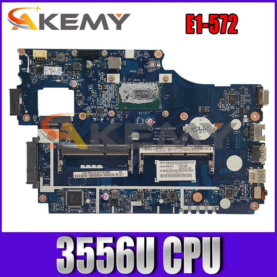 For ACER Aspire E1-572 Pentium 3556U Notebook Mainboard LA-9532P SR1E3 DDR3 Laptop Motherboard
For ACER Aspire E1-572 Pentium 3556U Notebook Mainboard LA-9532P SR1E3 DDR3 Laptop Motherboard