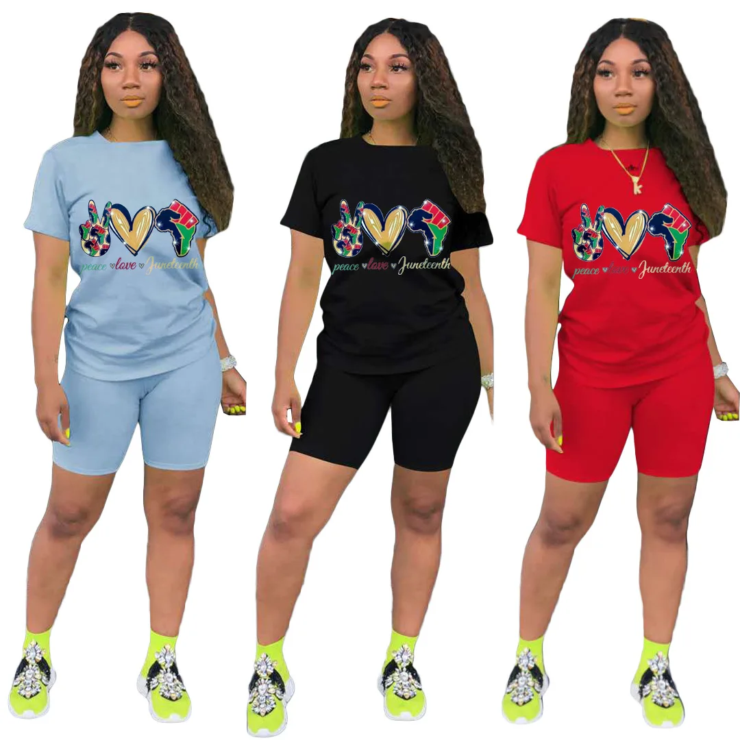 Two Piece Sportswear Summer Women's Sexy Streetwear Fashion Printed Short Sleeve T-Shirt + Jogging Shorts Casual Suit Women
Two Piece Sportswear Summer Women's Sexy Streetwear Fashion Printed Short Sleeve T-Shirt + Jogging Shorts Casual Suit Women