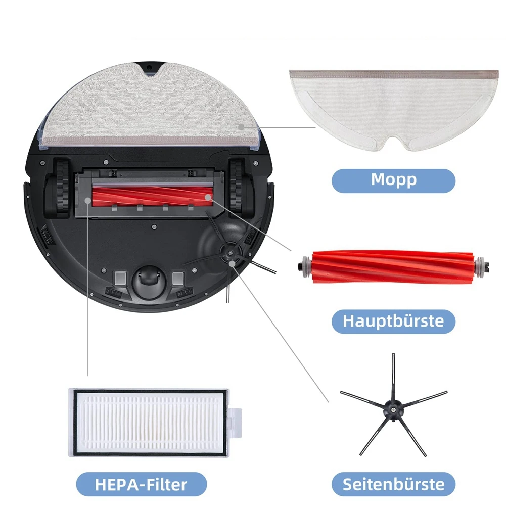 Replacement Parts Main Brush Side Brush HEPA Filters for Roborock Q7 Q7 Max Q7 Max+ Vacuum Cleaner Accessories
Replacement Parts Main Brush Side Brush HEPA Filters for Roborock Q7 Q7 Max Q7 Max+ Vacuum Cleaner Accessories
