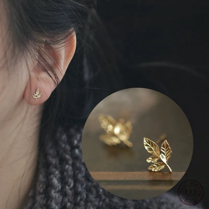 925 Stamp Silver Unique Golden Leaf Earrings For Women Maple 14K Gold Plated Jewelry
925 Stamp Silver Unique Golden Leaf Earrings For Women Maple 14K Gold Plated Jewelry